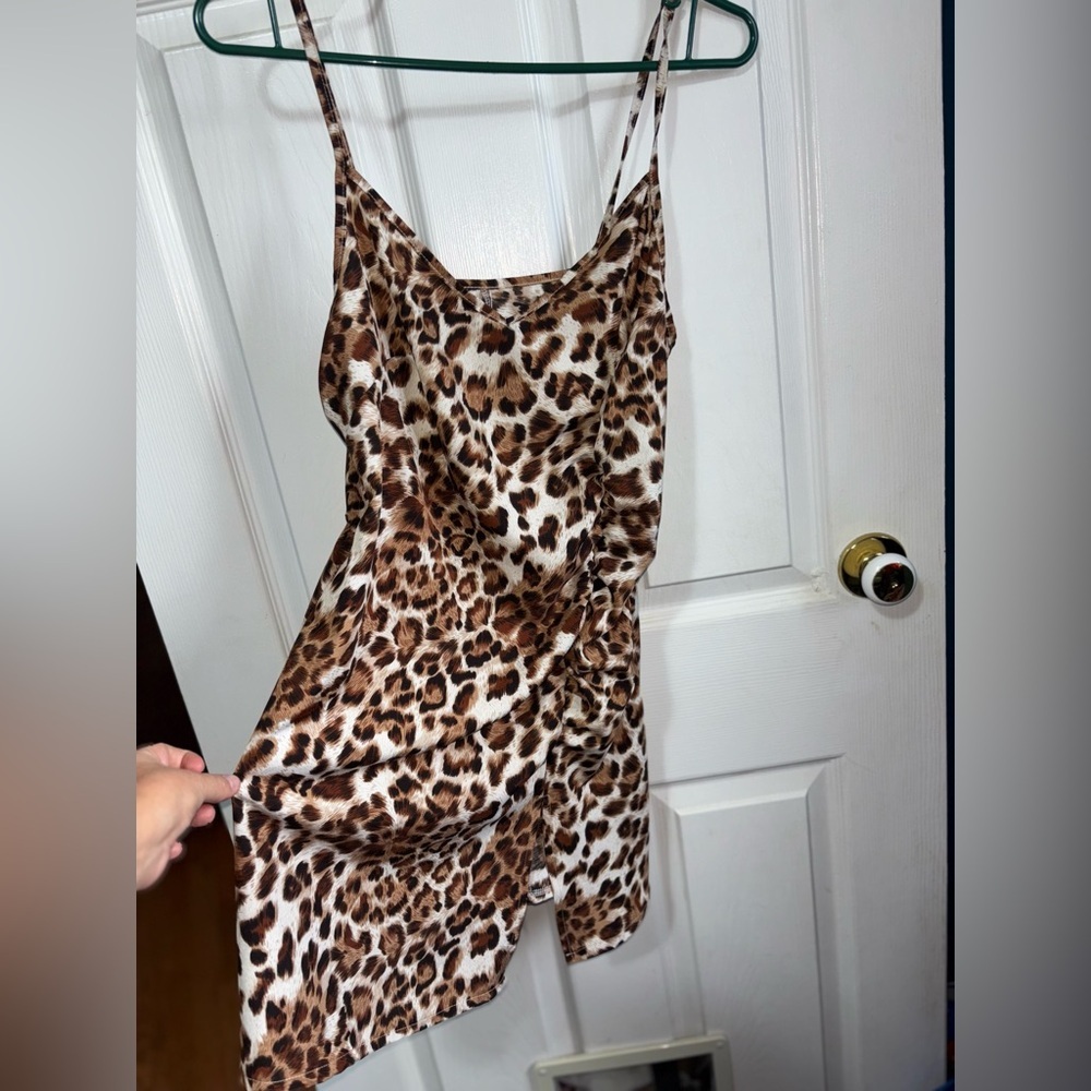 Leopard Print Slip Dress size MED